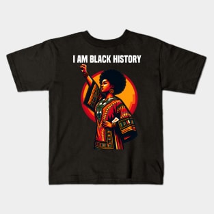 I Am Black History Month African American Kids T-Shirt